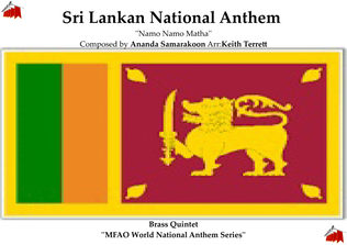 Book cover for Sri Lankan National Anthem for Brass Quintet (MFAO World National Anthem Series)