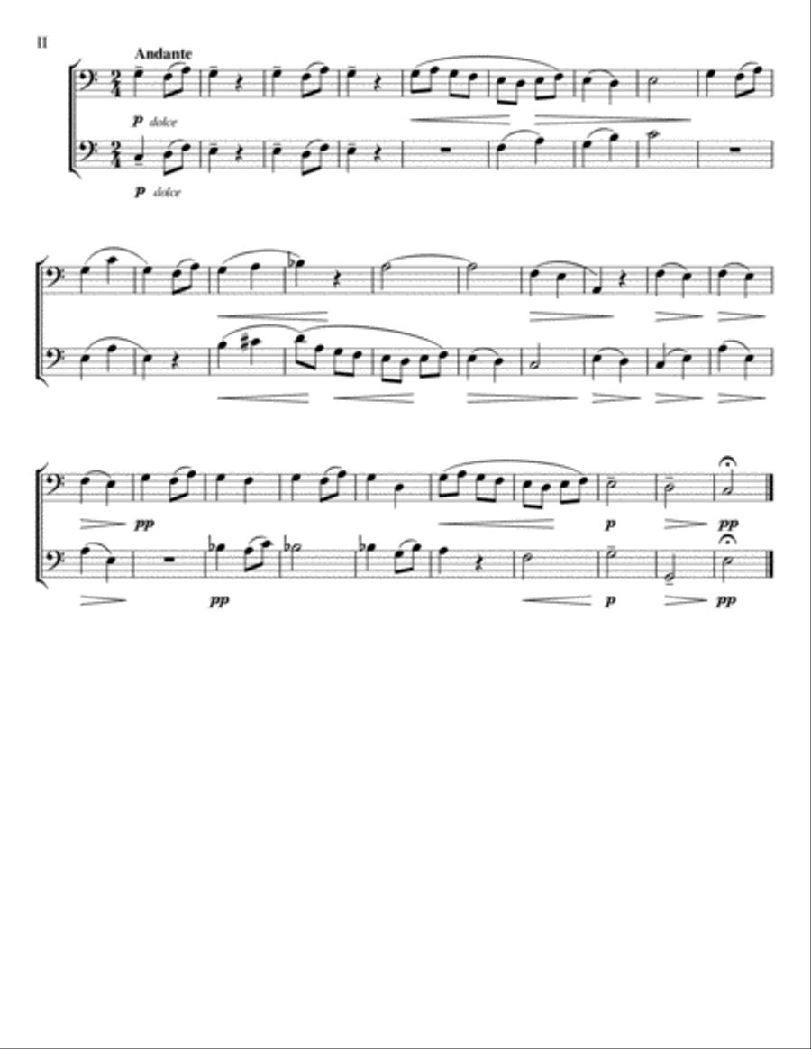 For Children - Book 1 (Trombone Duet) Trombone Duet scores gallery preview page 3