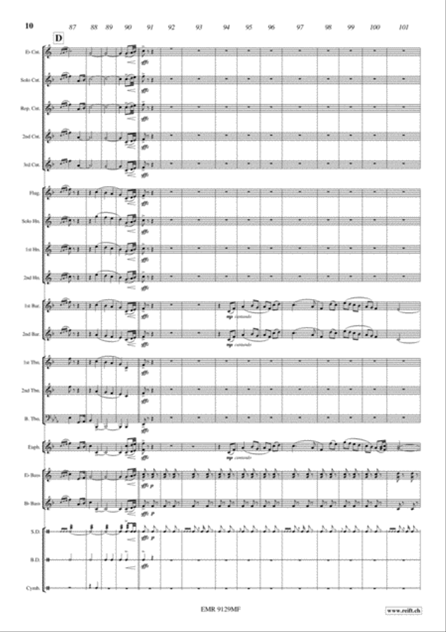 March Of Honor March Of Honor Brass Band scores gallery preview page 10