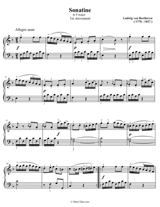 Beethoven Sonatina in F Major 1st movement