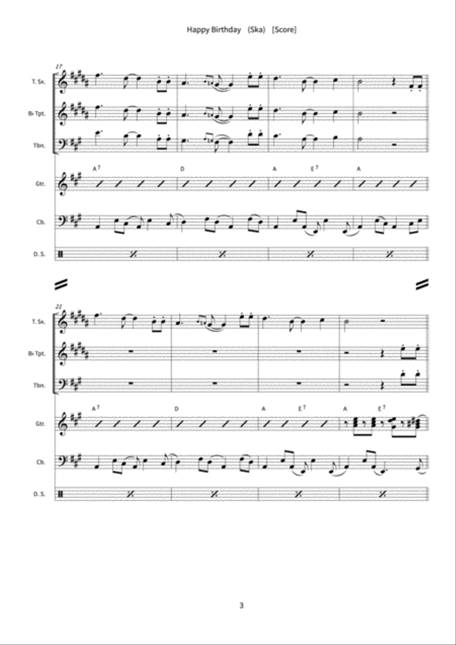 Happy Birthday Orchestra scores gallery preview page 5
