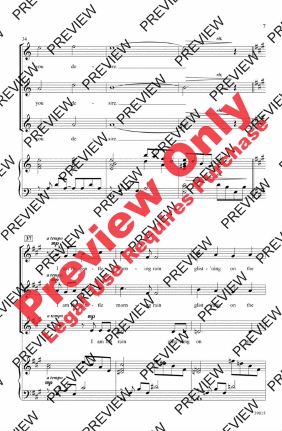 Beauty Women's Choir scores gallery preview page 7
