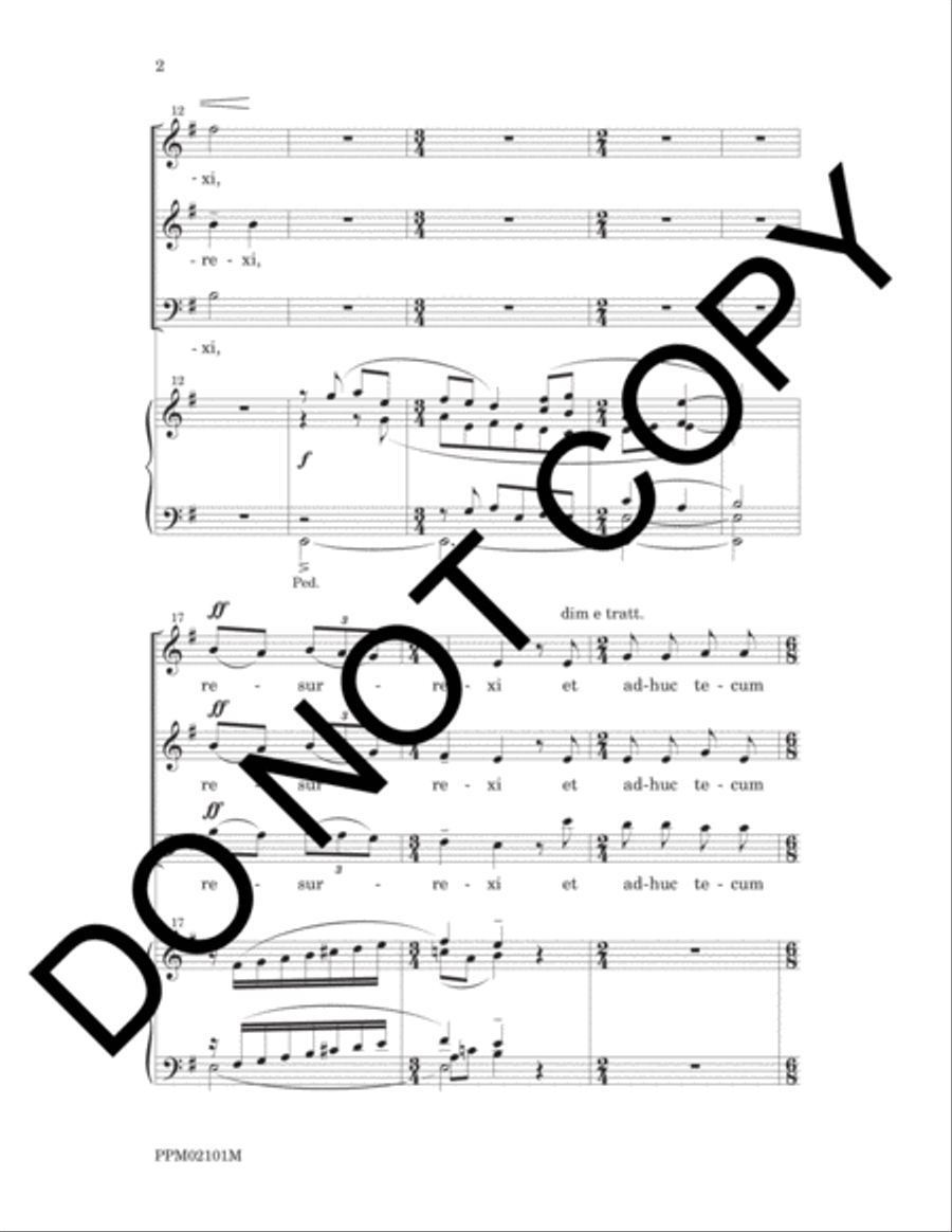 Resurrexi: Introit for Easter Day 3-Part scores gallery preview page 5