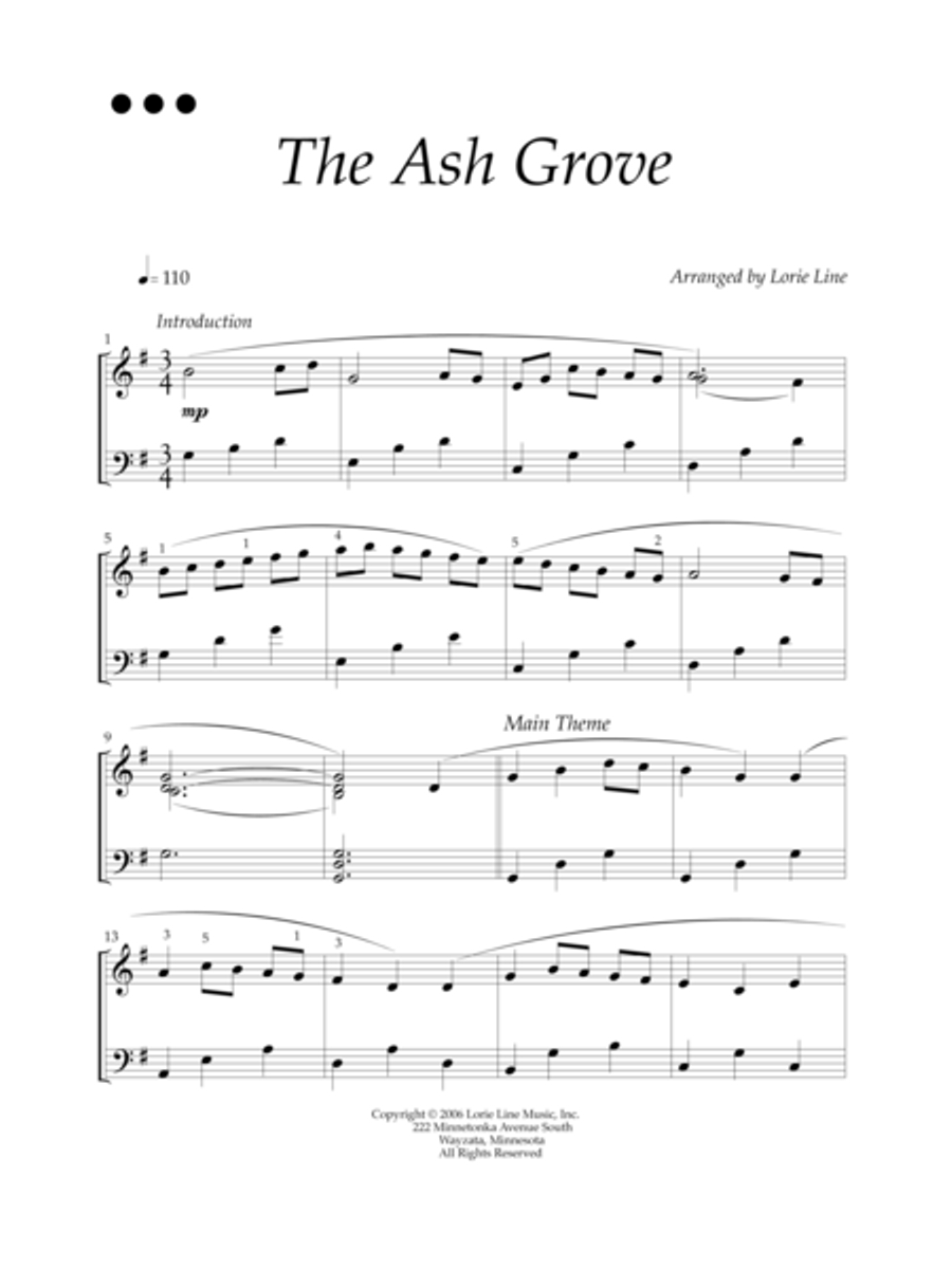 The Ash Grove - EASY! The Ash Grove - EASY! Piano Solo scores gallery preview page 2