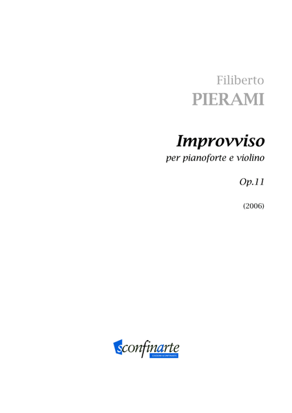 Filiberto PIERAMI: IMPROVVISO (op.11) (ES 461)