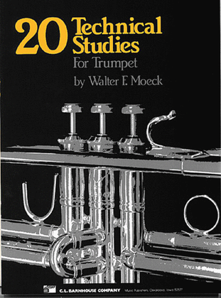 Book cover for 20 Etudes for Flute