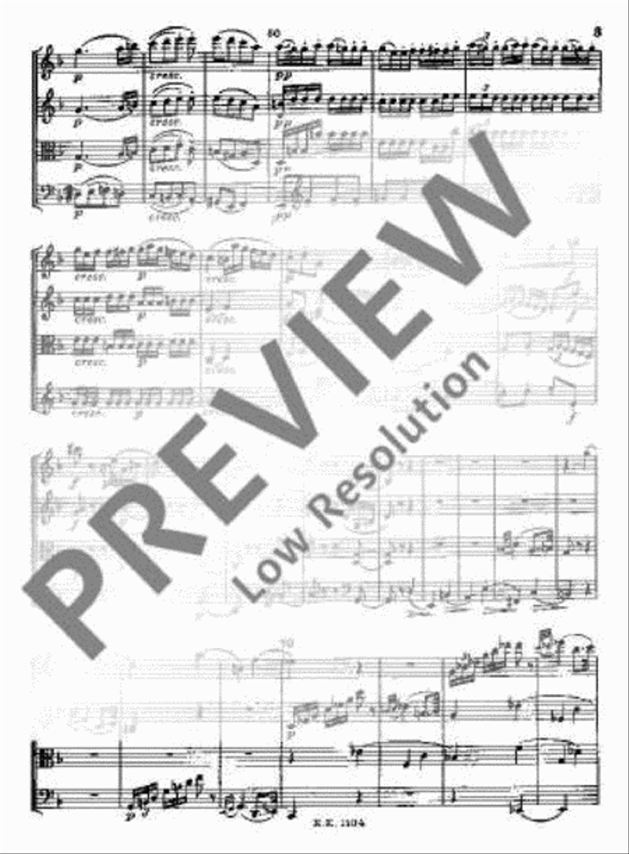 String Quartet F major String Quartet scores gallery preview page 10