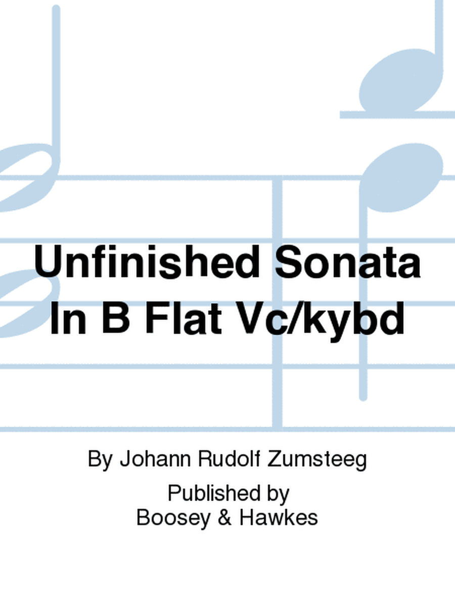 Unfinished Sonata In B Flat Vc/kybd