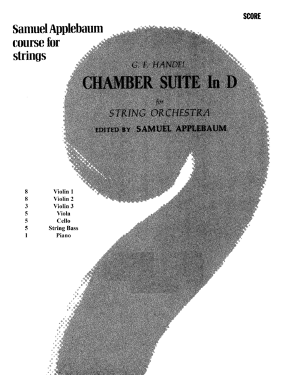 Chamber Suite in D: Score String Orchestra scores gallery preview page 1