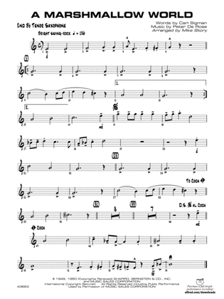 A Marshmallow World: 2nd B-flat Tenor Saxophone