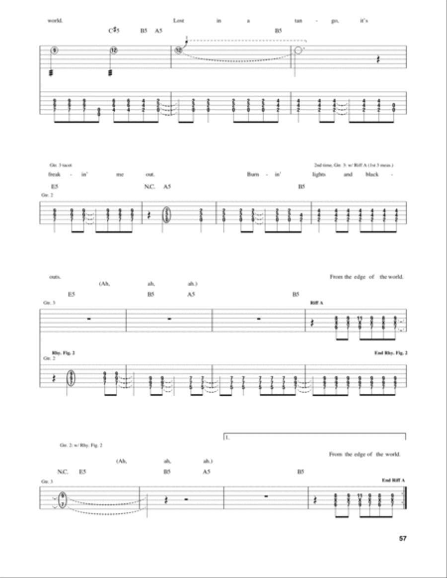 Forever Now Electric Guitar scores gallery preview page 3
