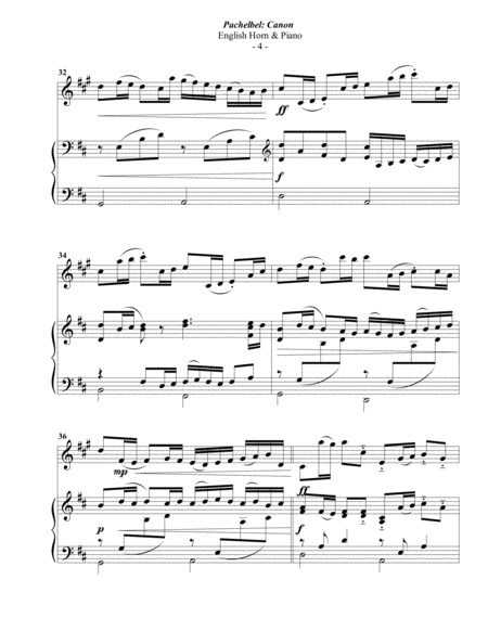 Pachelbel: Canon for English Horn & Piano image number null