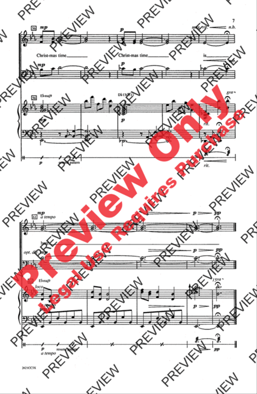 Christmas Time Is Here 3-Part scores gallery preview page 7