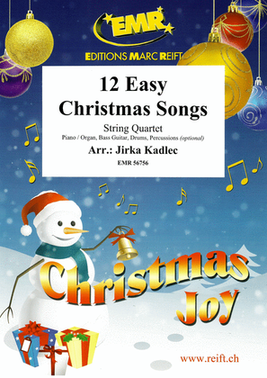 Book cover for 12 Easy Christmas Songs