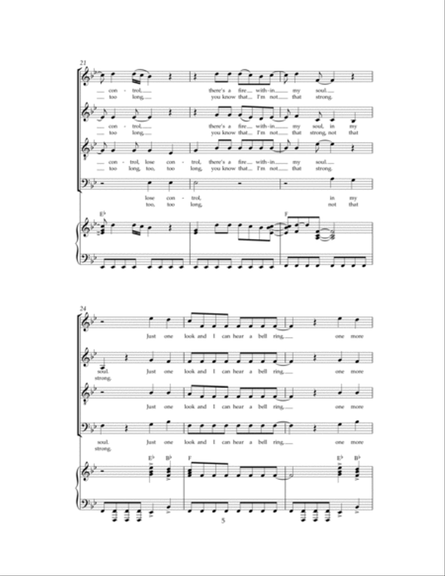 Mamma Mia 4-Part scores gallery preview page 5