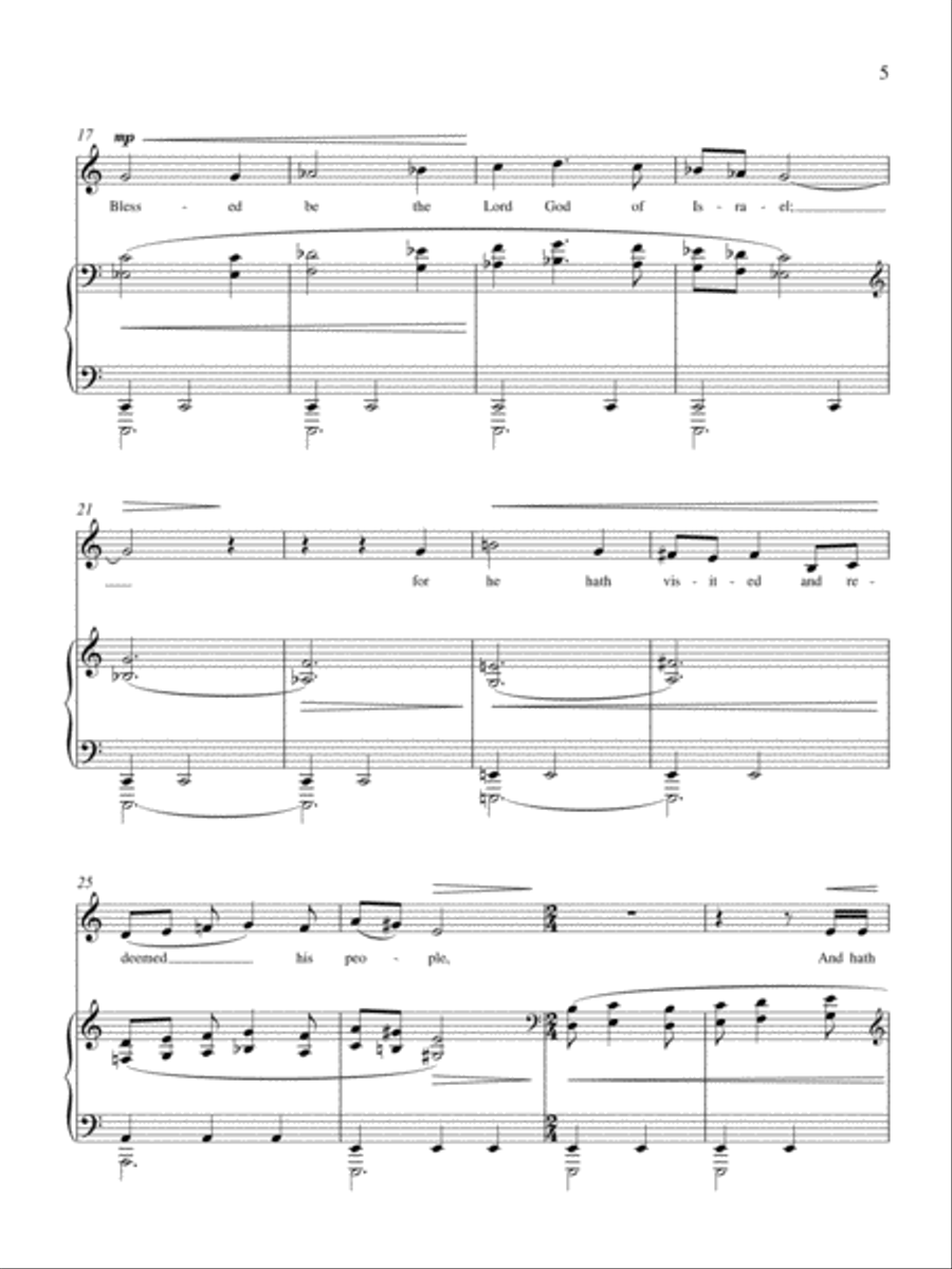 And It Came to Pass: Canticle for Countertenor and Piano on Passages from the Gospel of Luke Voice Solo scores gallery preview page 5