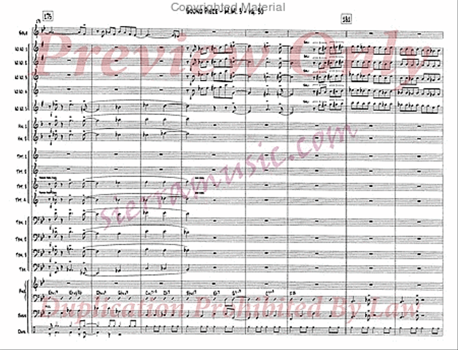 Sound Piece For Jazz Orchestra Big Band scores gallery preview page 31