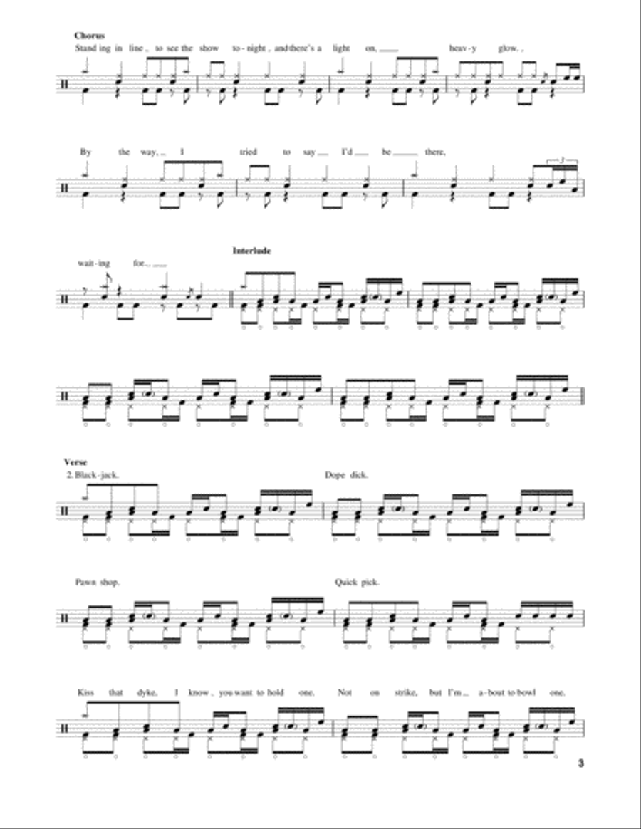 By The Way Drum Set scores gallery preview page 3