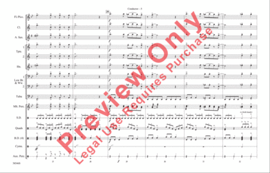 Can't Get Enough (Of Your Love) Marching Band scores gallery preview page 6