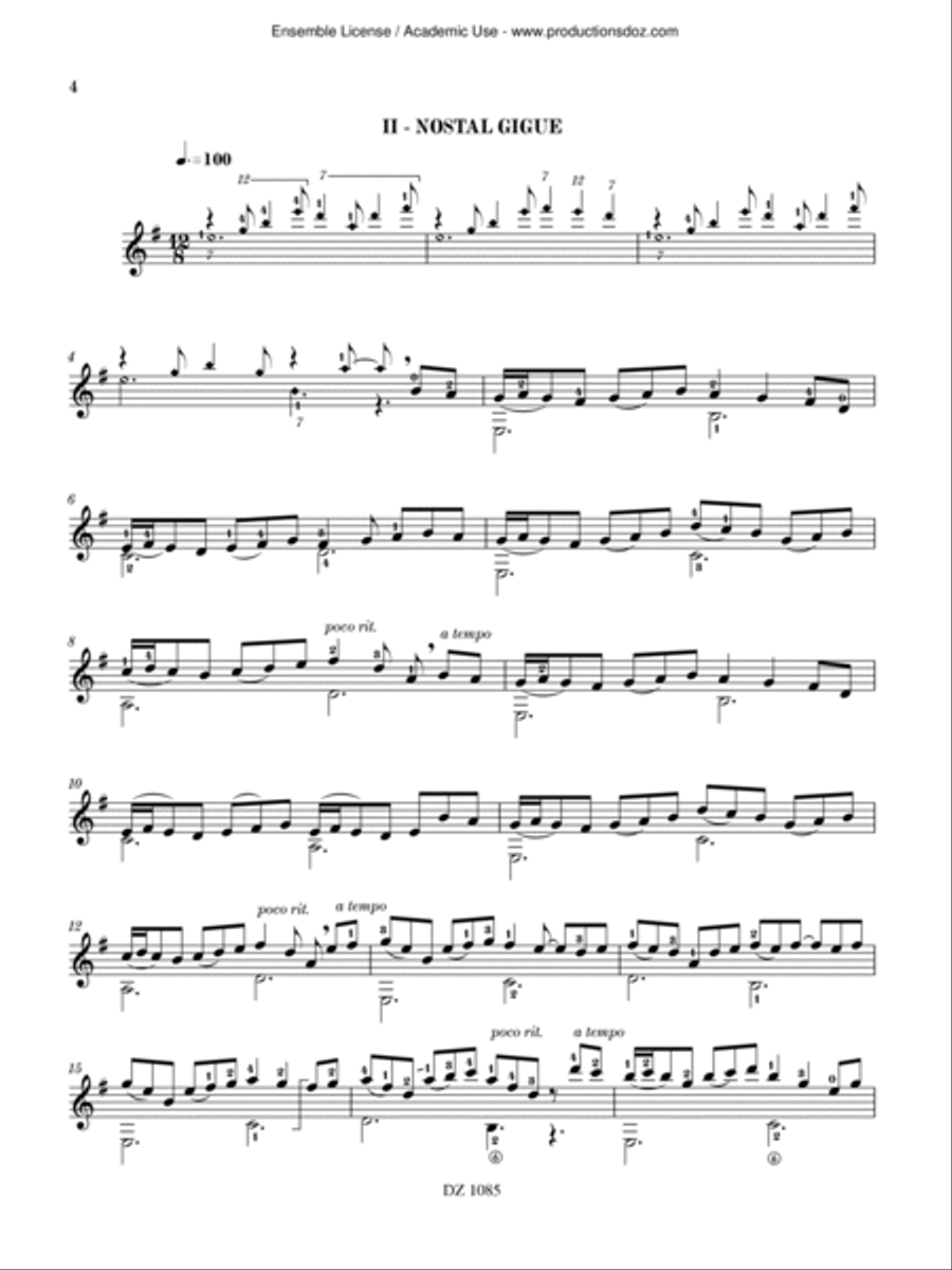 Un parfum d'Irlande Classical Guitar scores gallery preview page 4