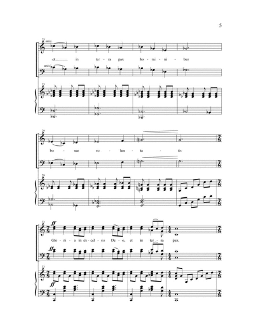 Gloria 4-Part scores gallery preview page 7