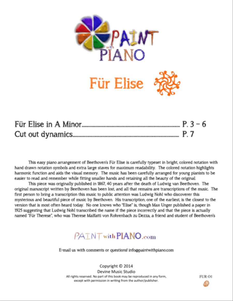 Fur Elise (Easy Piano) Easy Piano scores gallery preview page 2