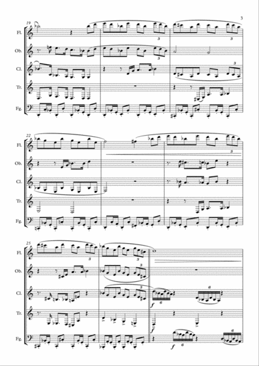Variações Seresteiras (Woodwind quintet) Woodwind Quintet scores gallery preview page 3