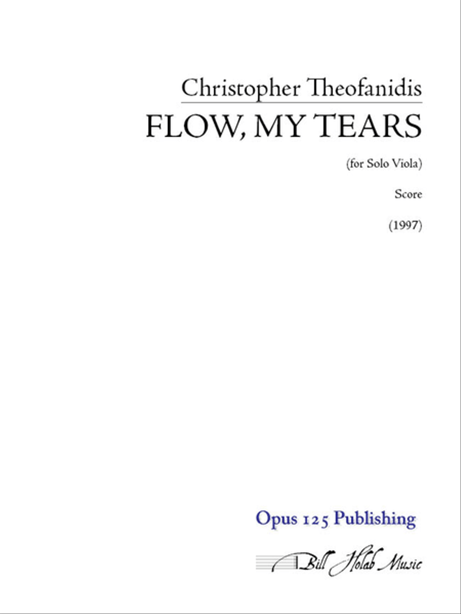 Flow, My Tears Violin Solo scores gallery preview page 1