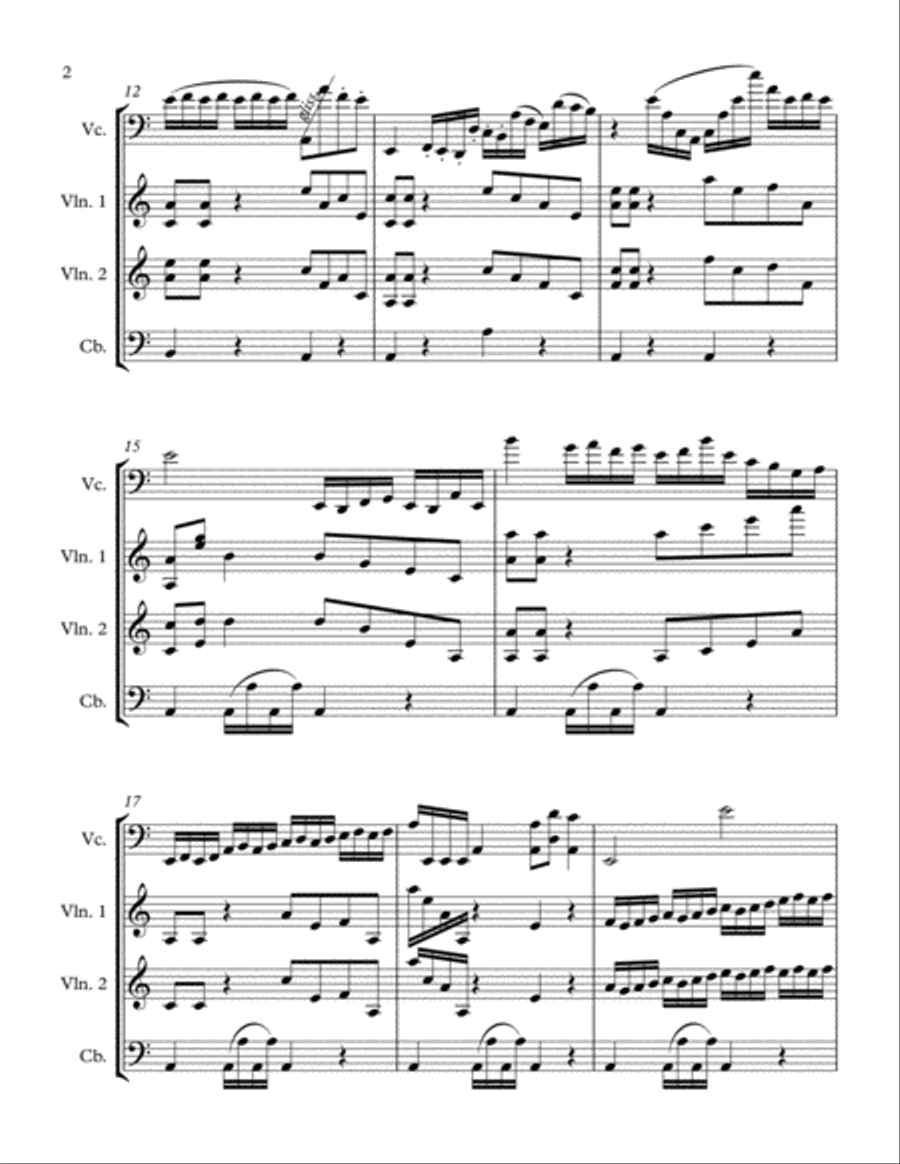The Dark Queen String Quartet scores gallery preview page 2