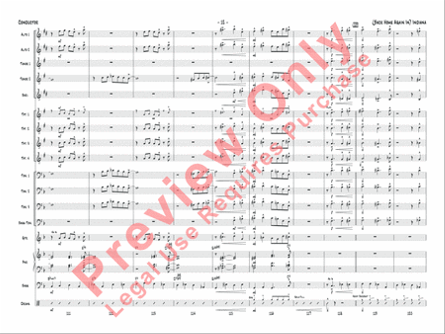 (Back Home Again In) Indiana Jazz Ensemble scores gallery preview page 15