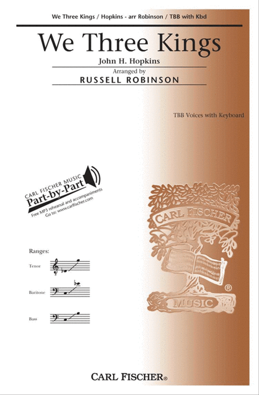We Three Kings 3-Part scores gallery preview page 1