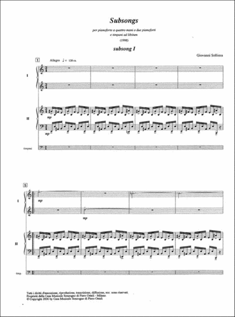 Subsongs Subsongs Percussion scores gallery preview page 2
