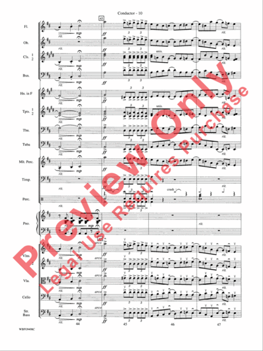 Rhapsody In Blue Full Orchestra scores gallery preview page 13