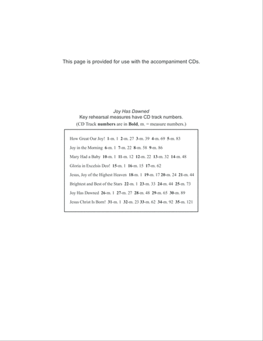 Joy Has Dawned 4-Part scores gallery preview page 4