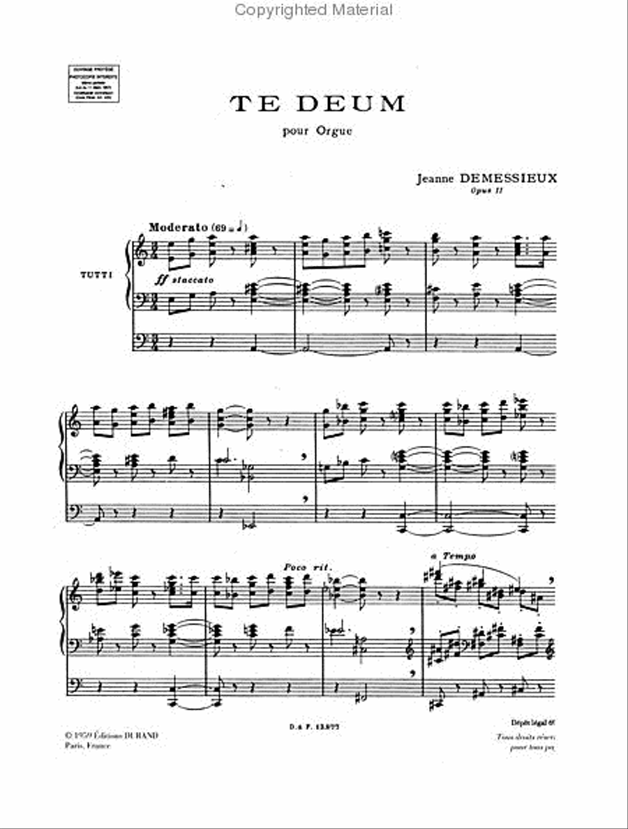 Te Deum, Op. 11