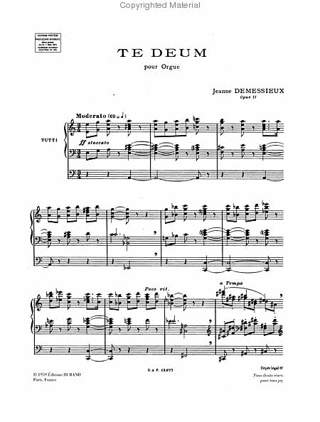 Te Deum, Op. 11