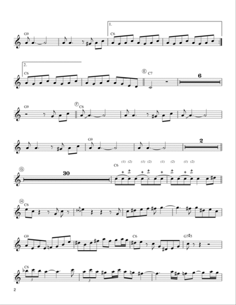 Jumpin' At The Woodside Tenor Saxophone scores gallery preview page 2