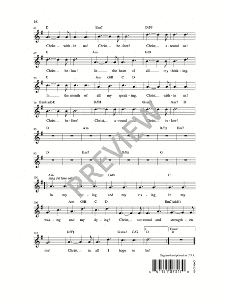 The Lorica of Ballyloughlin 4-Part scores gallery preview page 15