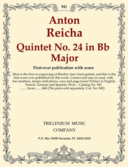 Quintet No. 24 in Bb Major