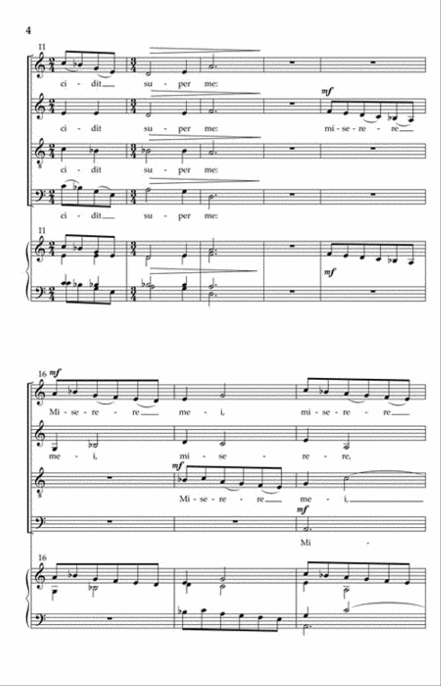 Timor et Tremor 4-Part scores gallery preview page 3
