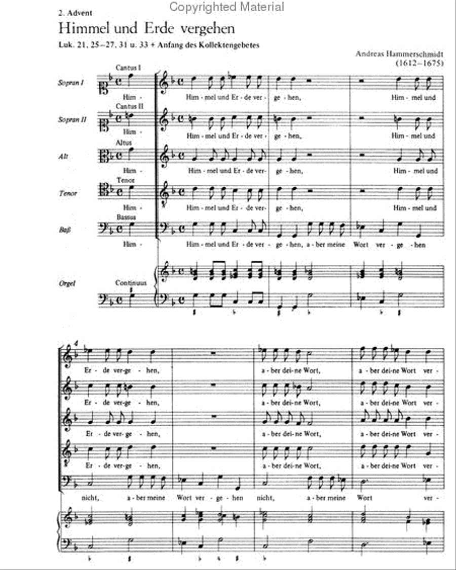 Heaven and earth both shall vanish (Himmel und Erde vergehen) SSATB scores gallery preview page 2