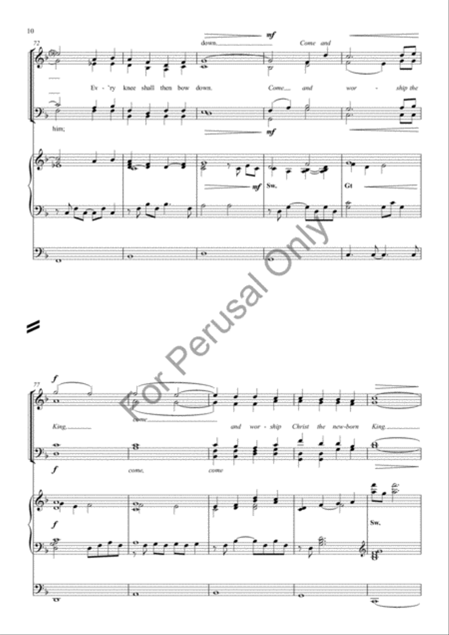 Angels, from the realms of glory 4-Part scores gallery preview page 9