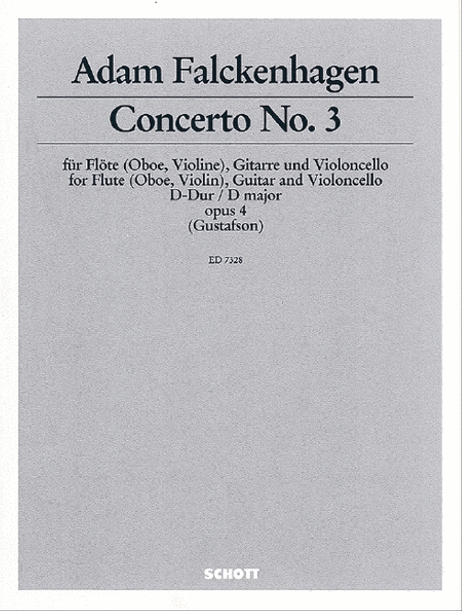 Concerto Op. 4, No. 3 Flute scores gallery preview page 1