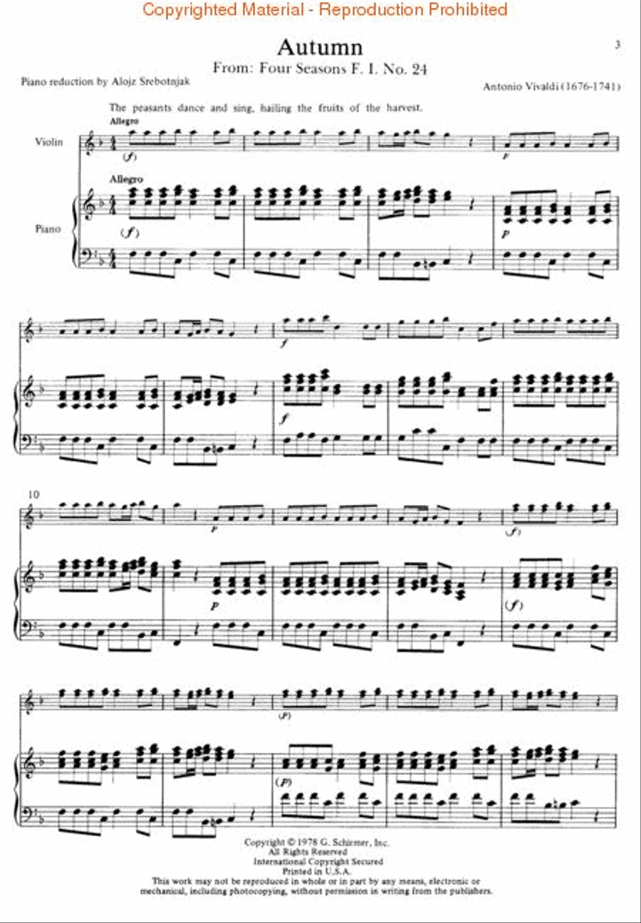 Schirmer Library of Classics Volume 1929 Violin Solo scores gallery preview page 3