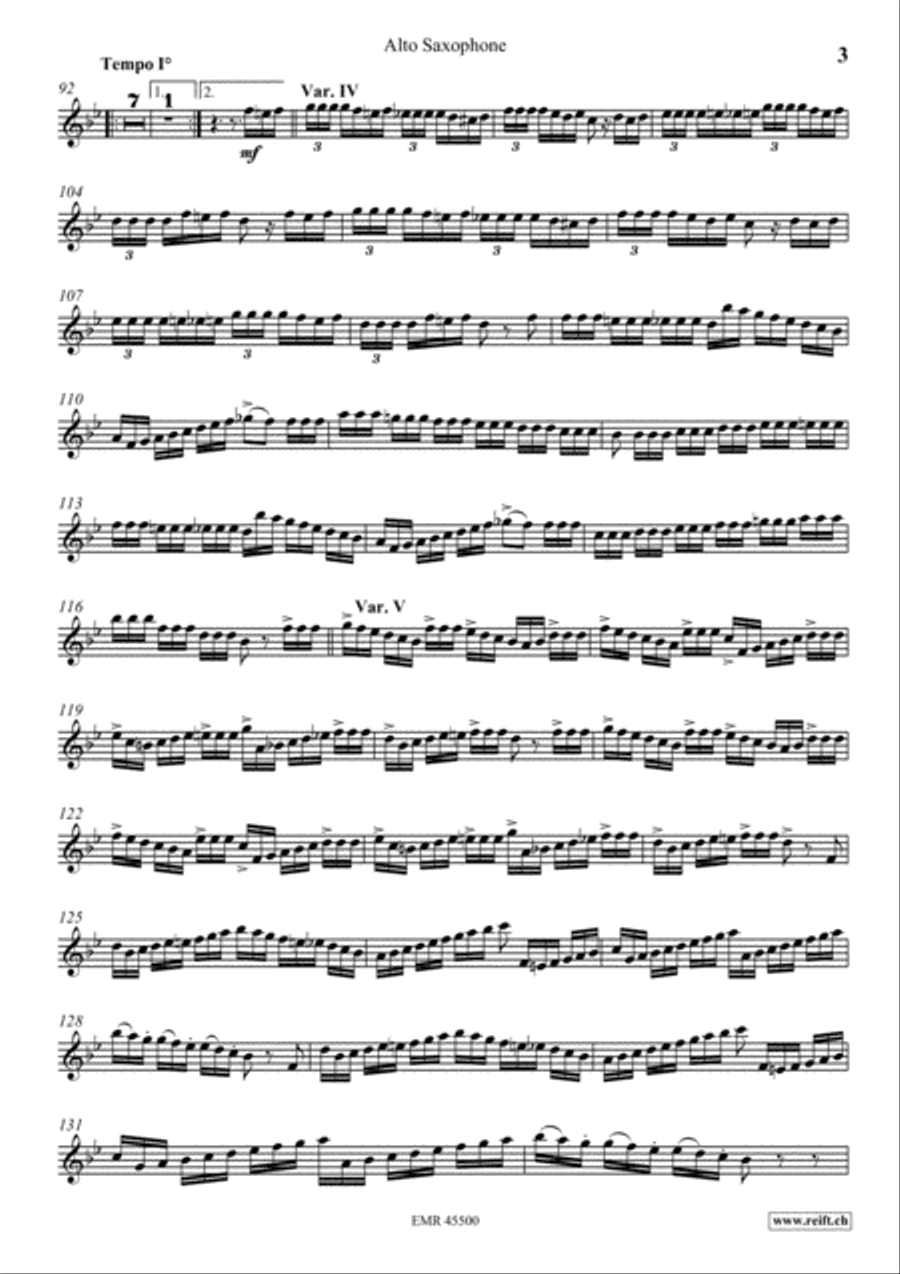 The Carnival Of Venice The Carnival Of Venice Alto Saxophone scores gallery preview page 4