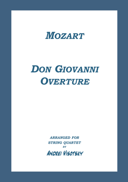 Don Giovanni Don Juan Overture image number null