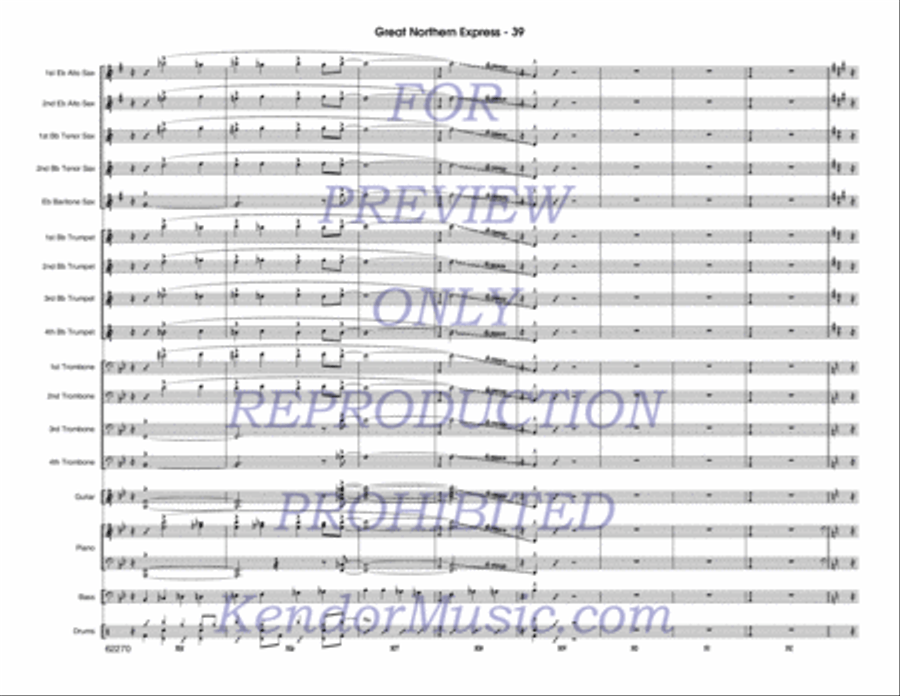 Great Northern Express Jazz Ensemble scores gallery preview page 40