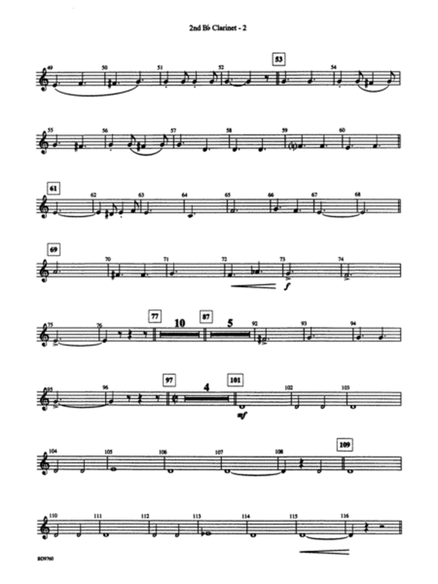 March Mania! (A Potpourri of Great March Melodies): 2nd B-flat Clarinet