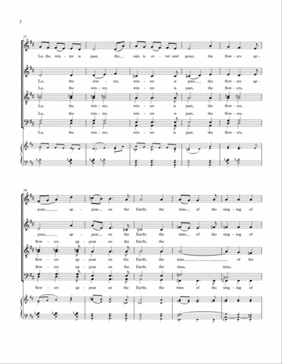 Rise Up, My Love, My Fair One 4-Part scores gallery preview page 2