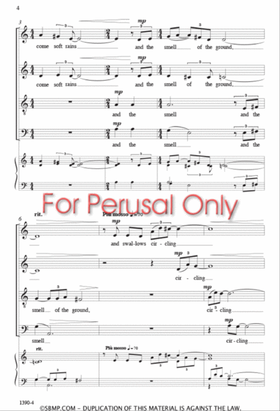 There Will Come Soft Rains - SATB divisi Octavo Divisi scores gallery preview page 3